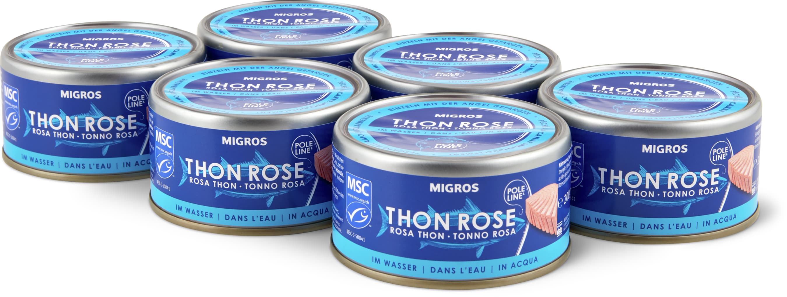 Migros Tonno rosa al naturale 6x155g